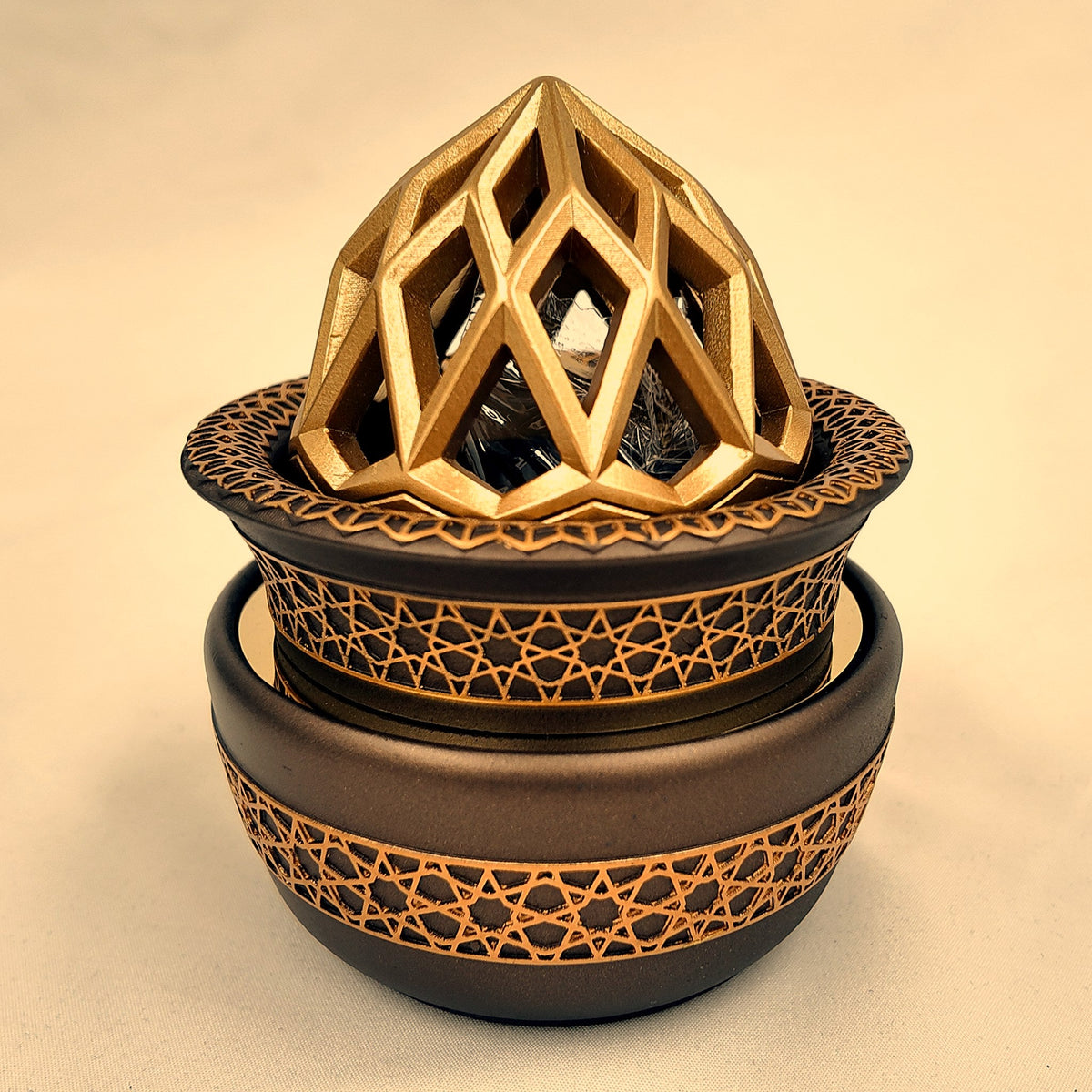 Diamond Style Burner — Champagne, detail angle