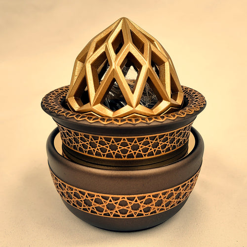 Diamond Style Burner — Champagne, detail angle