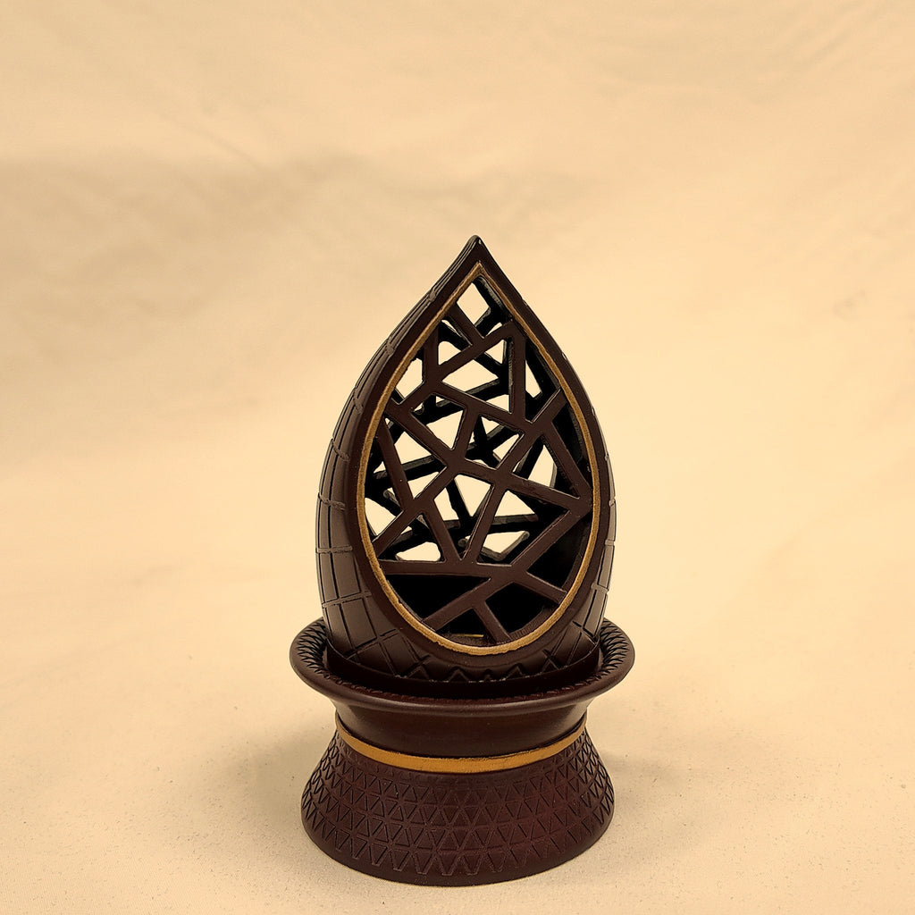 Flame Style Burner — Brown