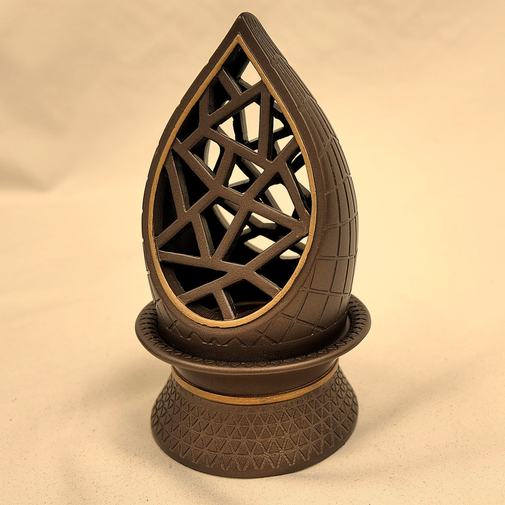 Flame Style Burner in Brown