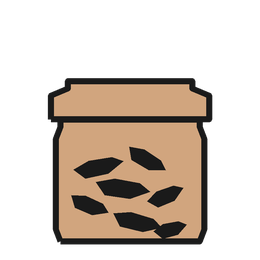 Jar of oud wood chips